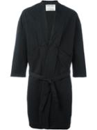Henrik Vibskov Chock Long Single Breasted Coat, Adult Unisex, Size: M, Black, Cotton/spandex/elastane