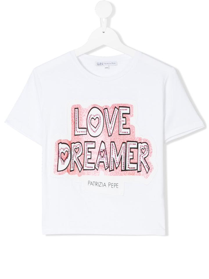 Patrizia Pepe Junior Love Dreamer T-shirt - White