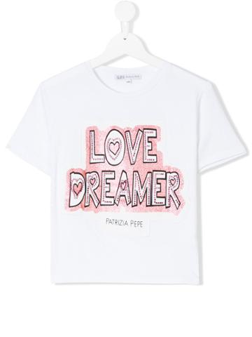 Patrizia Pepe Junior Love Dreamer T-shirt - White