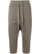Rick Owens Drkshdw Dropped Crotch Track Pants - Nude & Neutrals