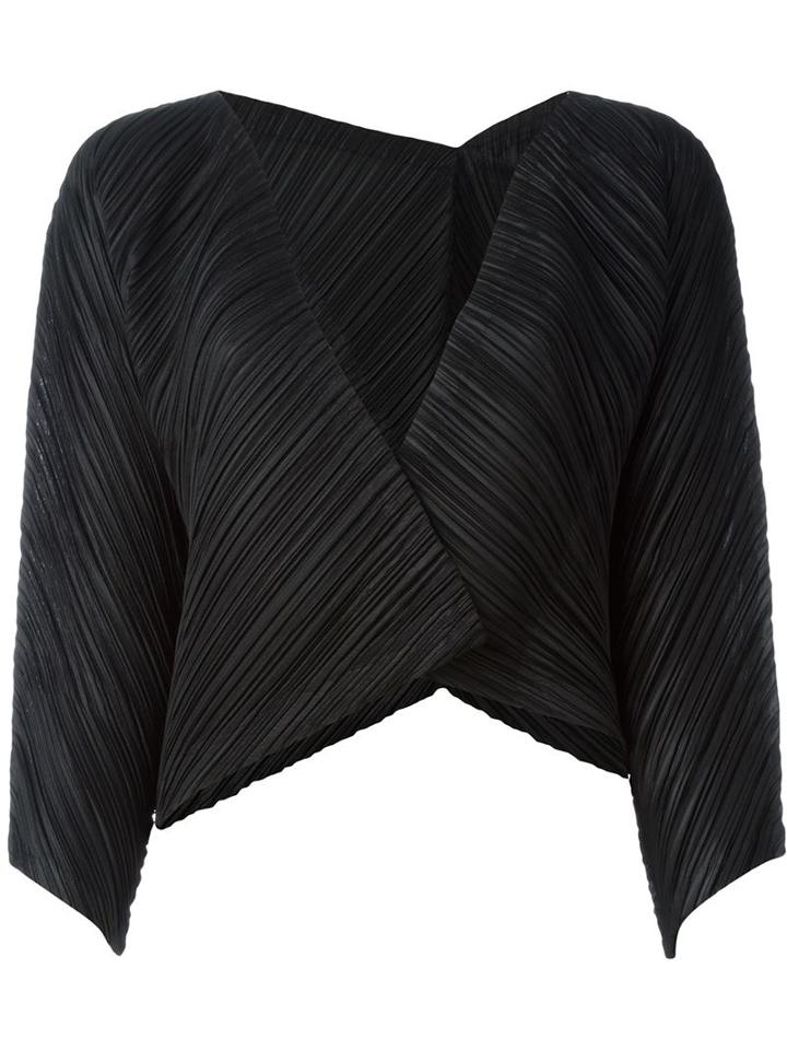 Pleats Please By Issey Miyake Pleated Wrap Top
