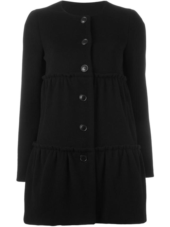 Boutique Moschino Ruffle Panel Short Coat