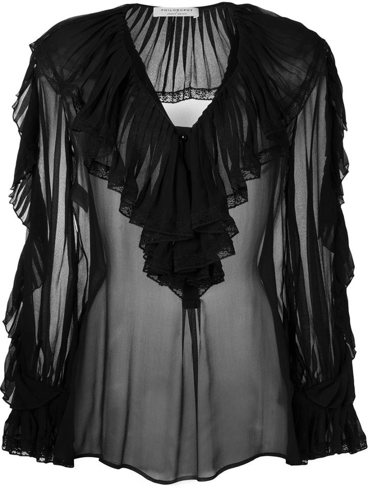 Philosophy Di Lorenzo Serafini Ruffle Blouse