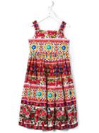 Dolce & Gabbana Kids Carretto Con Rose (pink) Dress, Girl's, Size: 6 Yrs