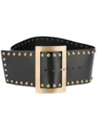 Philosophy Di Lorenzo Serafini Studded Large Belt, Women's, Size: Medium, Black, Leather/metal (other)