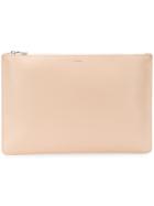 Jil Sander Envelope Leather Clutch - Nude & Neutrals