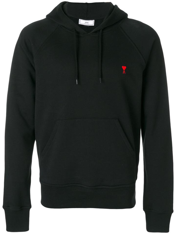 Ami Alexandre Mattiussi Ami De Coeur Hoodie - Black