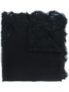 Faliero Sarti Embroidered Scarf - Black