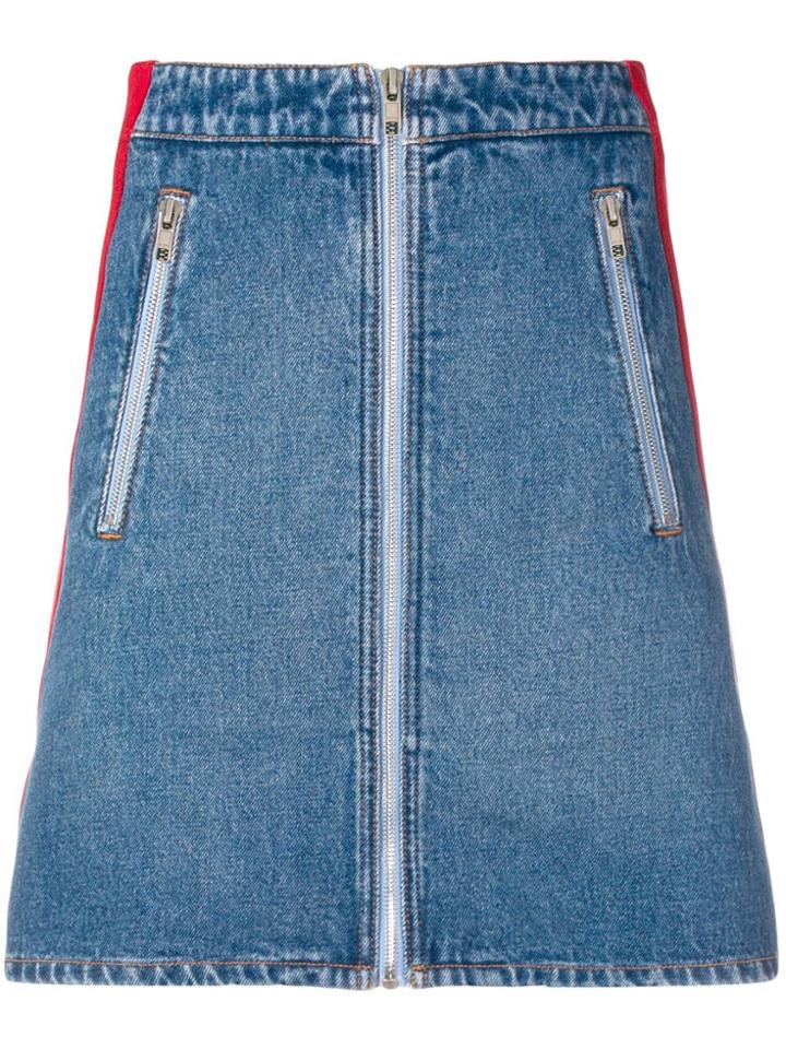 Kenzo Striped Mini Skirt - Blue