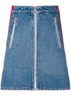 Kenzo Striped Mini Skirt - Blue