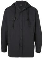 Orslow Hooded Shirt Jacket - Blue