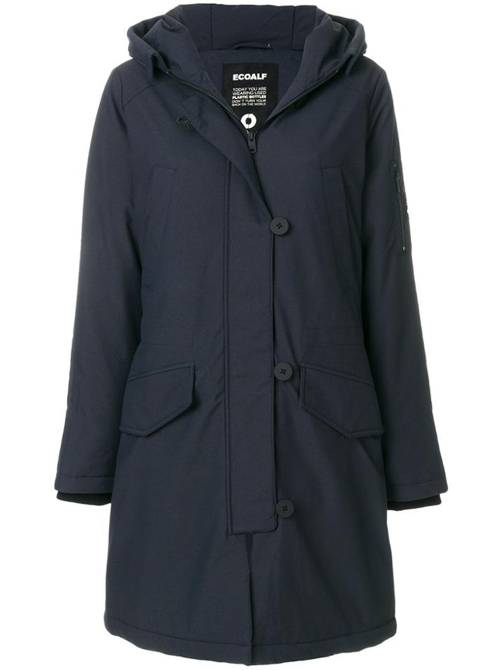 Ecoalf Parka Coat - Blue