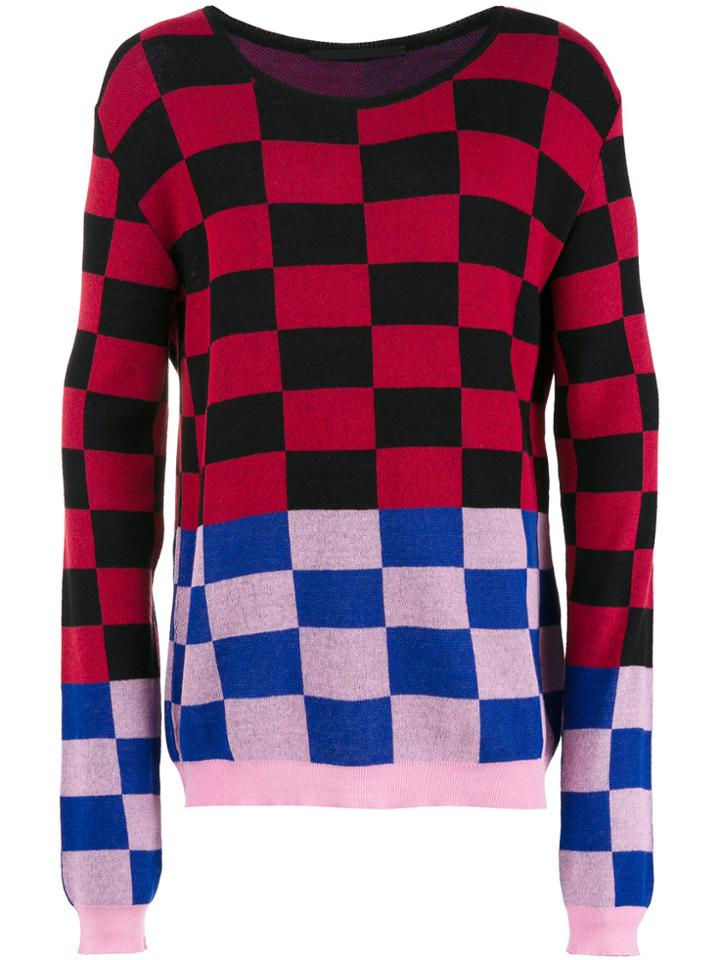 Haider Ackermann Checked Jumper - Black