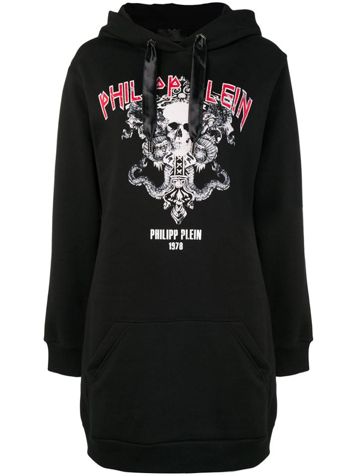 Philipp Plein World Wide Hoodie - Black