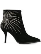 Lola Cruz Embellished Booties - Black