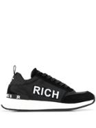 John Richmond Tonal Panels Logo Sneakers - Black