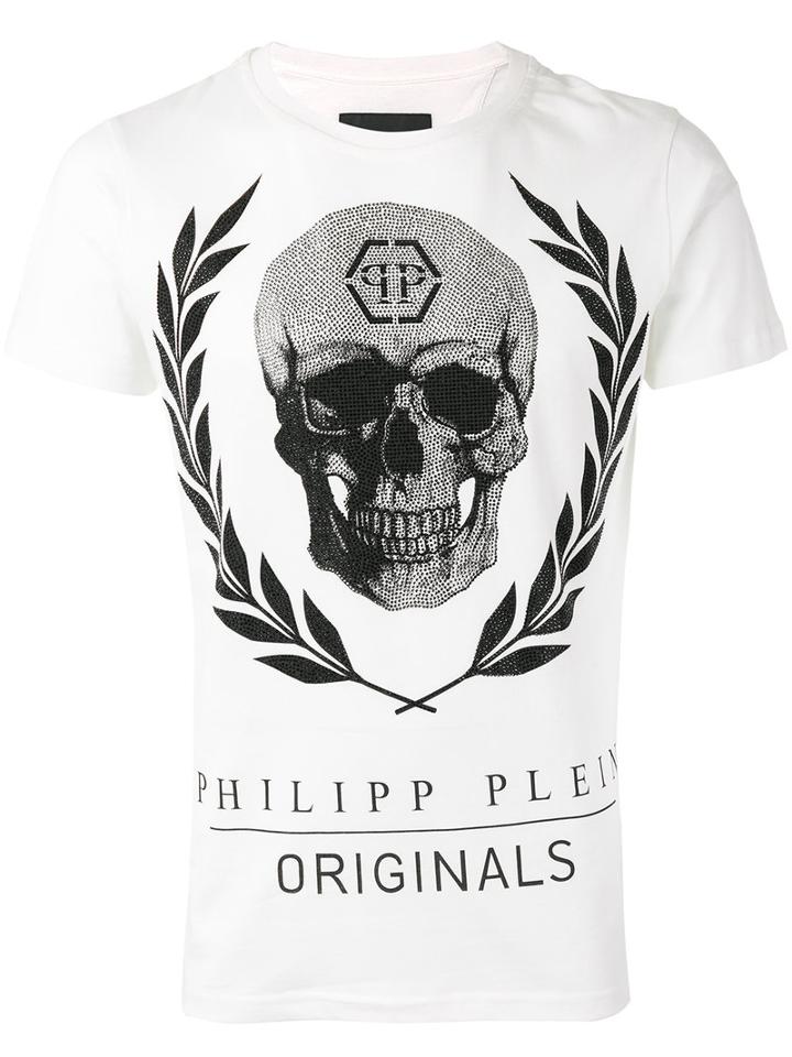 Philipp Plein - 'bone' T-shirt - Men - Cotton - Xl, White, Cotton