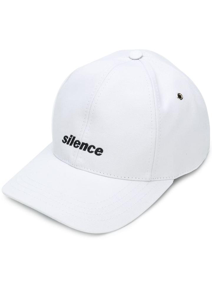 Ami Alexandre Mattiussi Cap With Silence Embroidery - White