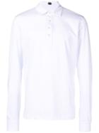 Mp Massimo Piombo Long Sleeve Polo Shirt - White