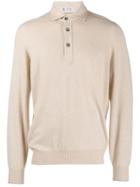 Brunello Cucinelli Buttoned Sweater - Neutrals