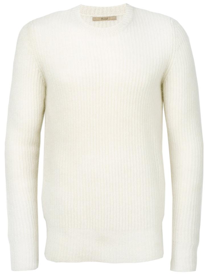 Nuur Crew Neck Jumper - White