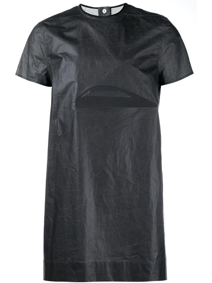 Rick Owens Cyclops Short Sleeve Top, Men's, Size: Large, Black, Cotton