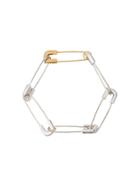 Ambush Silver Safety Pin Bracelet - Metallic