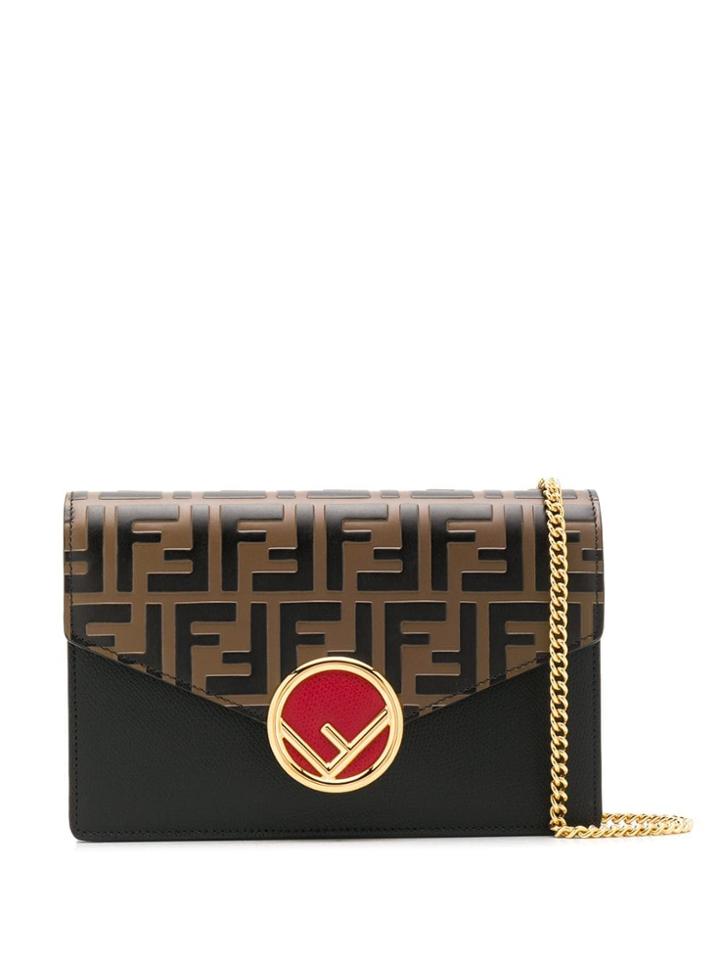 Fendi Ff Envelope Crossbody Bag - Black