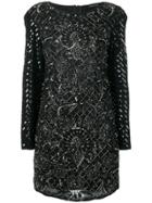 Marc Ellis Embellished Mini Dress - Black