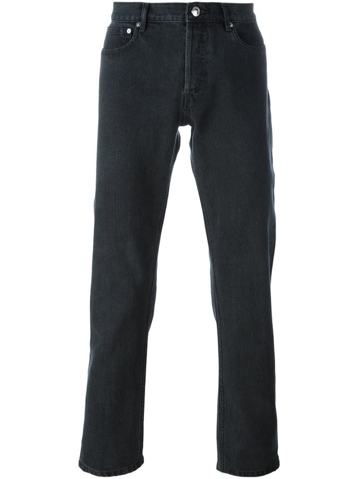 A.p.c. 'petit Standard' Jeans, Men's, Size: 32, Black, Cotton