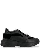 Santoni Sherpa Lined Sneakers - Black