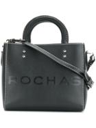 Rochas Mini Contrast-stitch Tote - Black