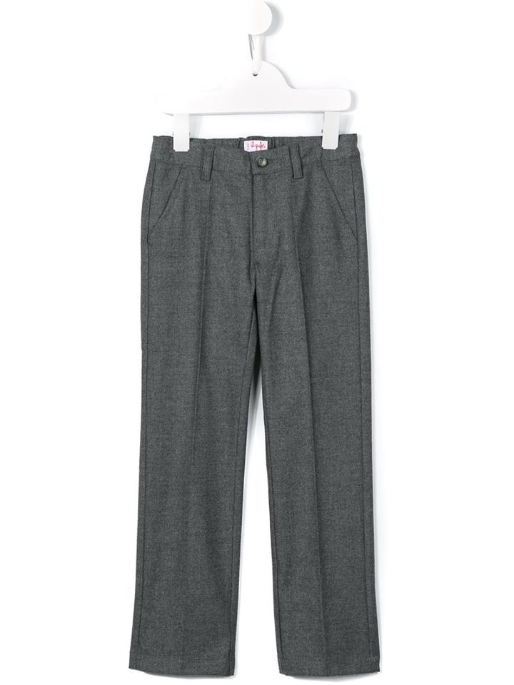 Il Gufo Straight Leg Trousers, Boy's, Size: 8 Yrs, Grey