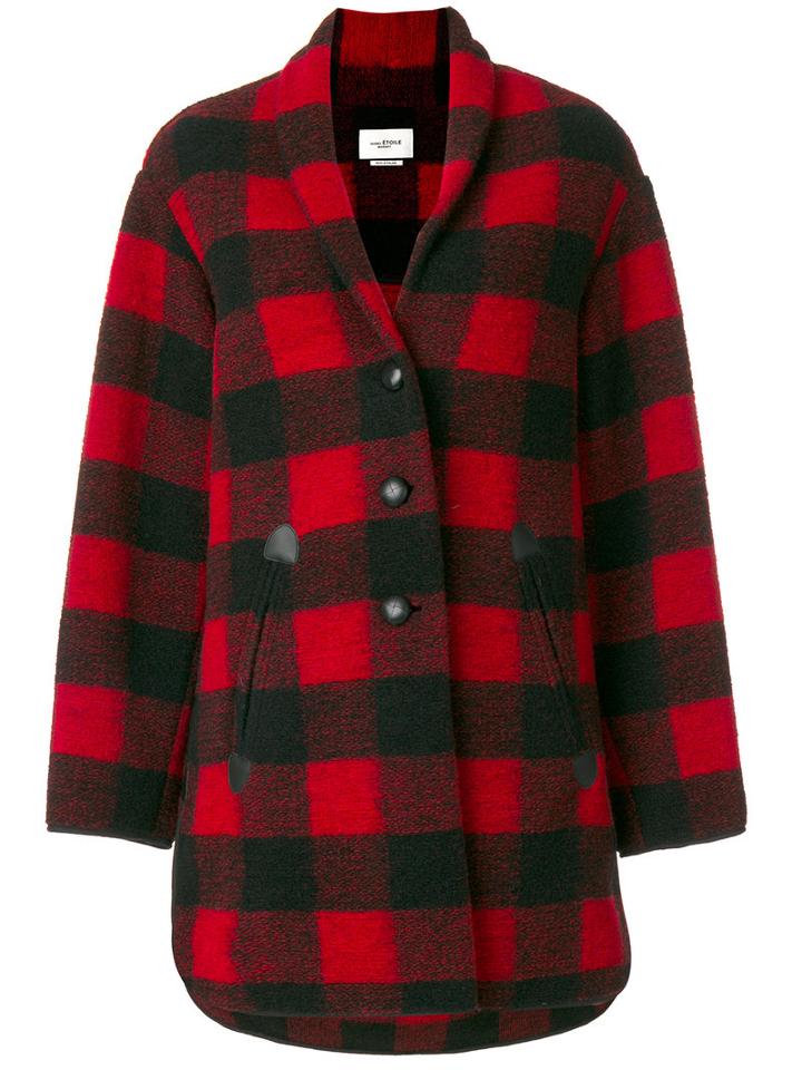 Isabel Marant Étoile - Gino Oversize Coat - Women - Cotton/polyester/virgin Wool/other Fibers - 38, Red, Cotton/polyester/virgin Wool/other Fibers