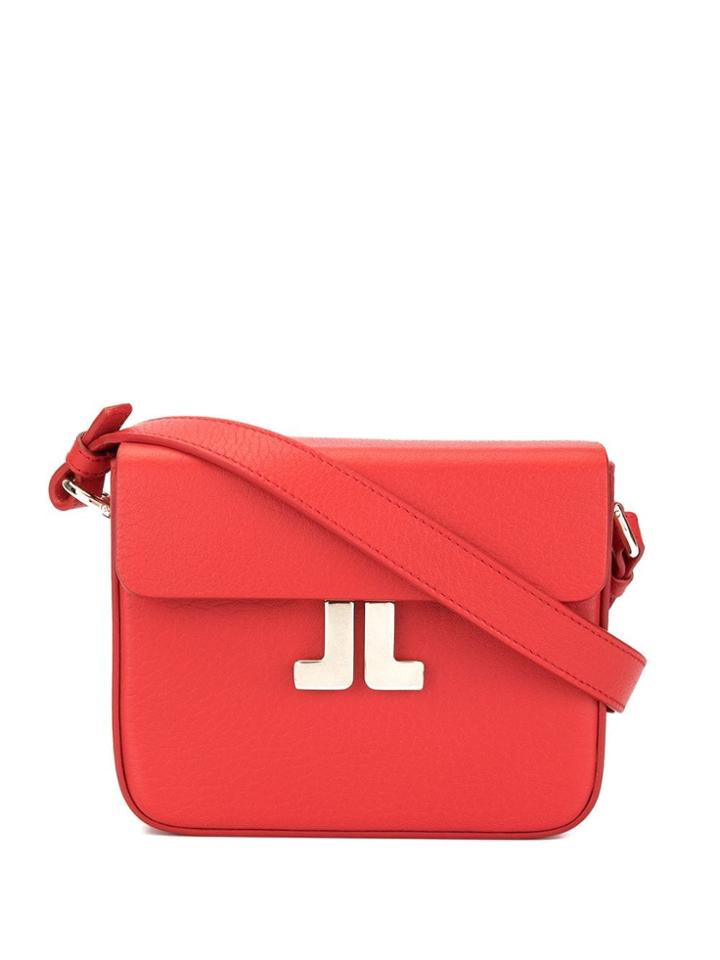Lanvin Logo Plaque Shoulder Bag - Red