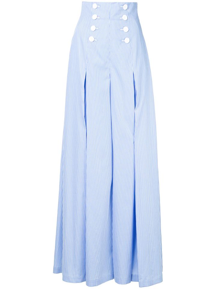 Sara Battaglia High Waist Trousers - Blue
