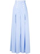 Sara Battaglia High Waist Trousers - Blue