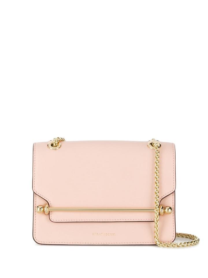 Strathberry Bar Detail Shoulder Bag - Pink