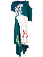 Maison Mihara Yasuhiro Deconstructed T-shirt Dress - Green