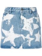 Givenchy - Star Print Denim Skirt - Women - Cotton/polyester - 40, Blue, Cotton/polyester