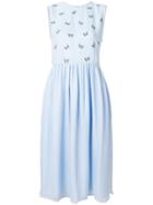 Jupe By Jackie Butterfly Print Sleeveless Midi Dress - Blue