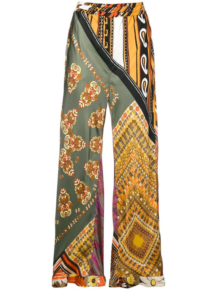 Chloé Patchwork Trousers - Orange