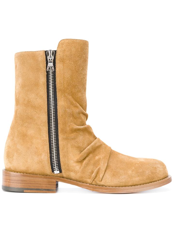 Amiri Zipped Boots - Nude & Neutrals