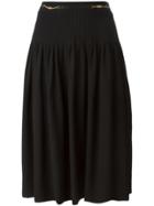 Céline Vintage Pleated Skirt - Black