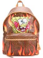 Moschino Sponge Bob Print Backpack - Brown