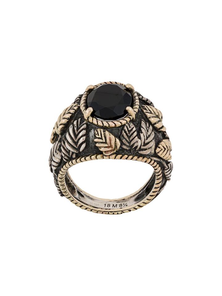 Ugo Cacciatori Engraved Bubble Ring - Silver
