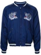 Tailor Toyo - Souvenir Bomber Jacket - Men - Acetate - Xxl, Blue, Acetate