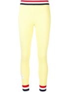 Thom Browne Rwb Trim Seersucker Leggings - Yellow