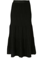 Ssheena Knitted Full Skirt - Black