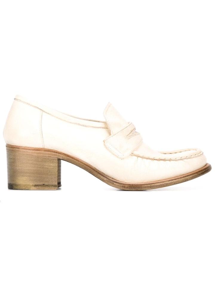 Silvano Sassetti Mid Heels Loafers - White